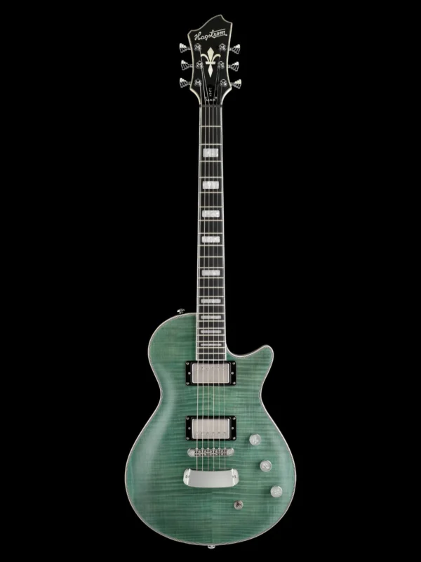 Hagstrom ULMAX-FSK輕型LP型電吉他 平光虎紋湖水綠