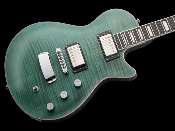 Hagstrom ULMAX-FSK輕型LP型電吉他 平光虎紋湖水綠