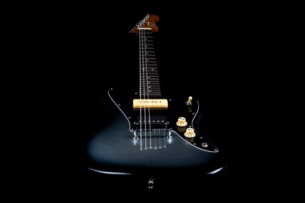 Jet Guitars JJ350 Baritone Moonburst Jazzmaster P90中音電吉他銀灰漸層