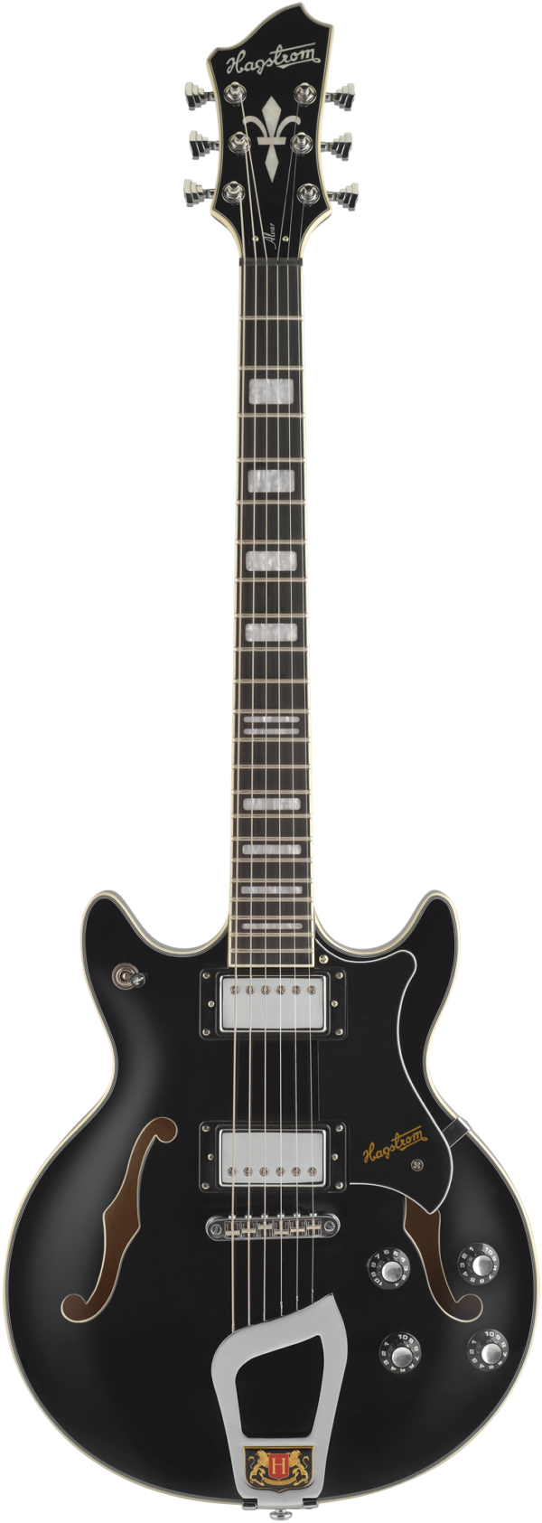Hagstrom ALV-BLK小桶身半空心電吉他 黑