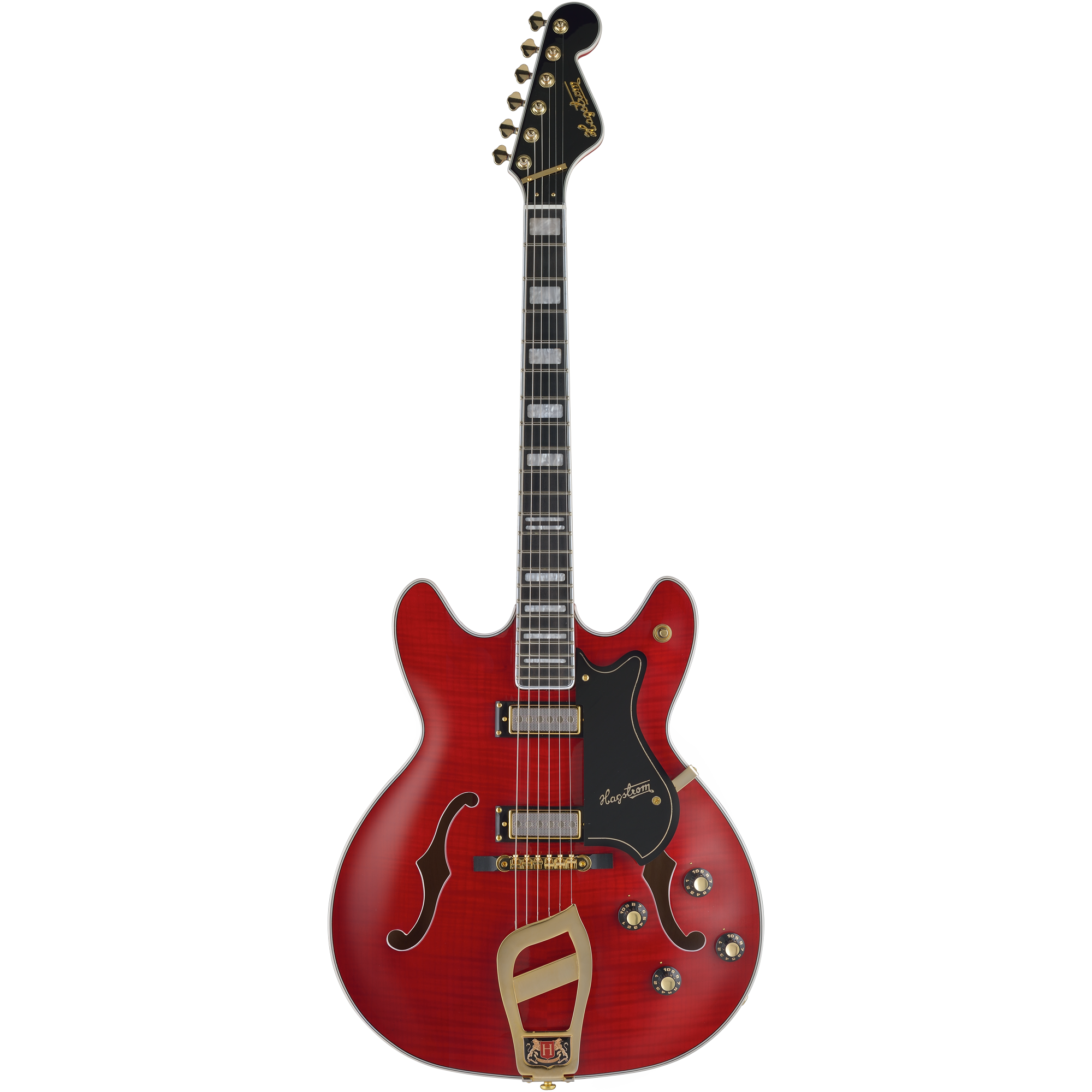 Hagstrom VIK67-G-WCT Elvis Presley 貓王簽名款半空心電吉他 酒紅