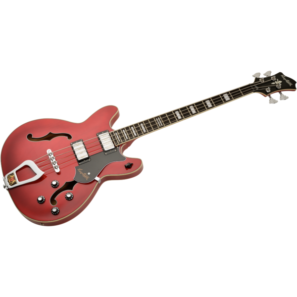 Hagstrom VIKB-WCT半空心電貝斯 酒紅