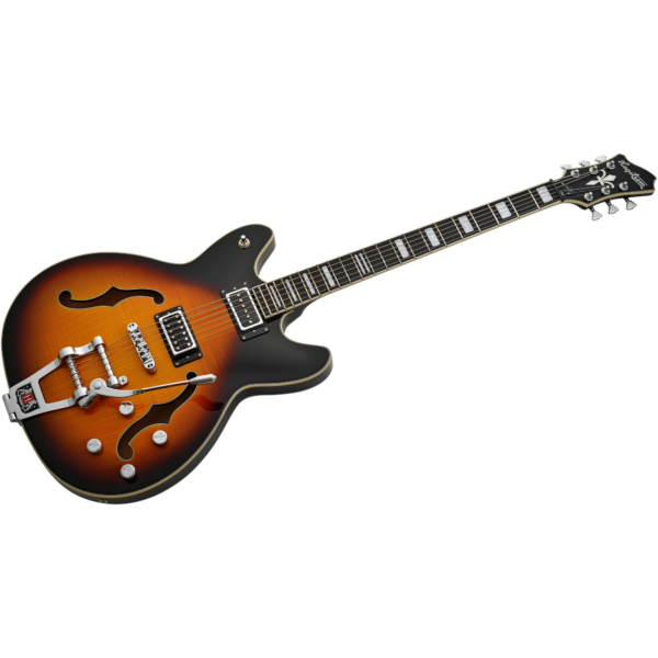 Hagstrom VIDLXBARI-TSB半空心中音電吉他 煙燻漸層