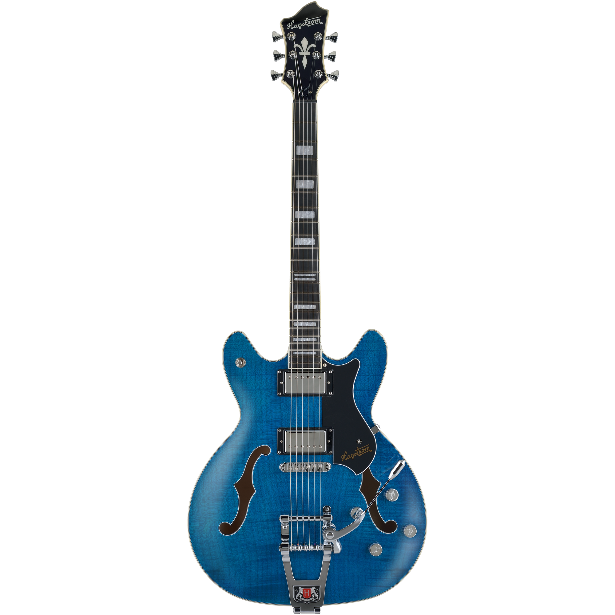 Hagstrom TREVIDLX-CLS搖桿半空心電吉他 海軍藍
