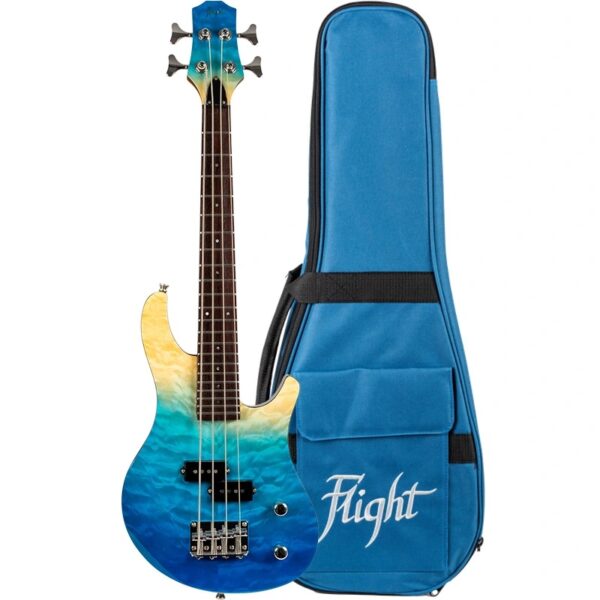 FLIGHT ROCK UKULELE MINI BASS TBL23吋PB迷你電貝斯 海洋漸層