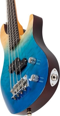 FLIGHT ROCK UKULELE MINI BASS TBL23吋PB迷你電貝斯 海洋漸層
