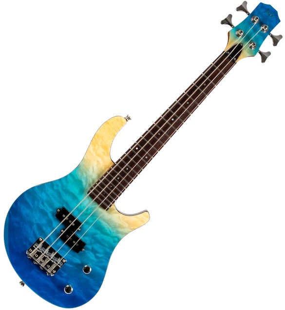 FLIGHT ROCK UKULELE MINI BASS TBL23吋PB迷你電貝斯 海洋漸層
