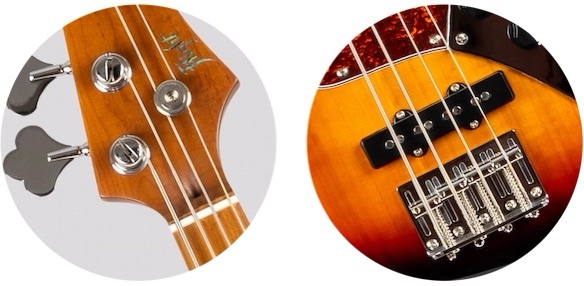 FLIGHT ROCK MINI JAZZ BASS SB 23吋JB迷你電貝斯 夕陽漸層