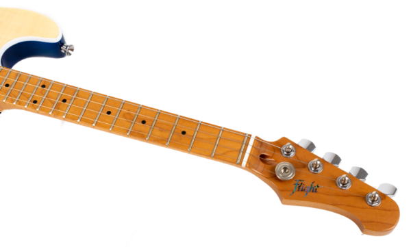 FLIGHT ROCK PATHFINDER TENOR TBL  ST 實心電烏克麗麗 電吉他虎紋楓木黃藍漸層