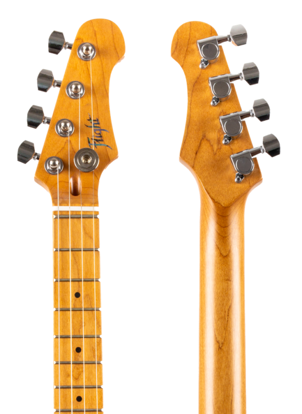 FLIGHT ROCK PATHFINDER TENOR TBL  ST 實心電烏克麗麗 電吉他虎紋楓木黃藍漸層