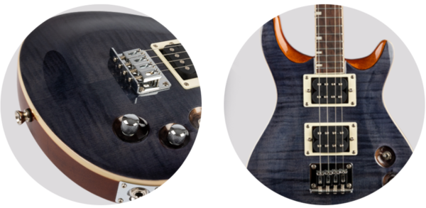 FLIGHT ROCK VANGUARD TENOR TBK PRS型實心電烏克麗麗 虎紋楓木黑灰漸層