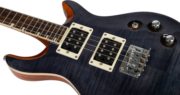 FLIGHT ROCK VANGUARD TENOR TBK PRS型實心電烏克麗麗 虎紋楓木黑灰漸層