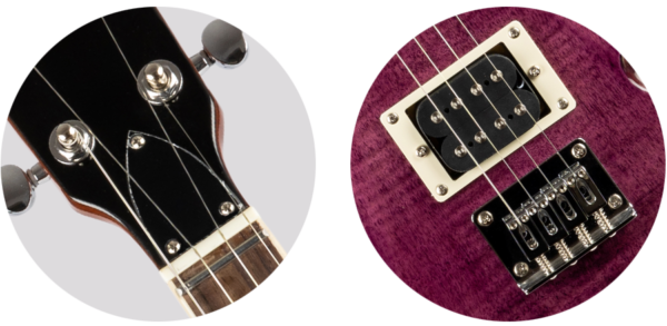 FLIGHT ROCK UKULELE VANGUARD TENOR TPP PRS型實心電烏克麗麗 虎紋楓木紫色漸層