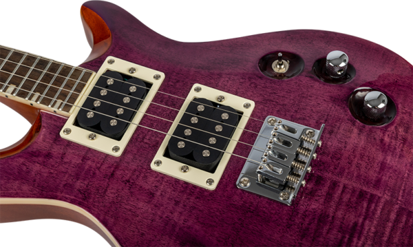 FLIGHT ROCK UKULELE VANGUARD TENOR TPP PRS型實心電烏克麗麗 虎紋楓木紫色漸層