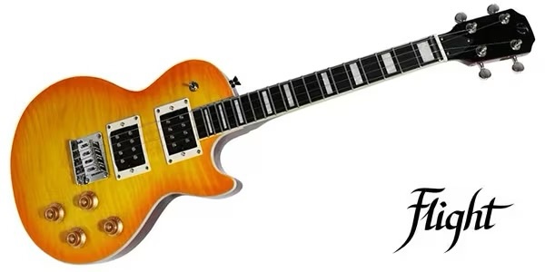 FLIGHT ROCK CENTURION TENOR VB LP型實心電烏克麗麗 蜂蜜漸層 Les Paul