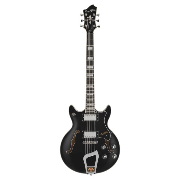 Hagstrom ALV-BLK小桶身半空心電吉他 黑