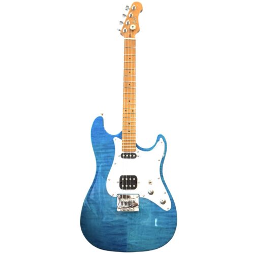 FLIGHT ROCK PATHFINDER BARITONE OBL 實心電烏克麗麗 電吉他虎紋楓木海洋漸層