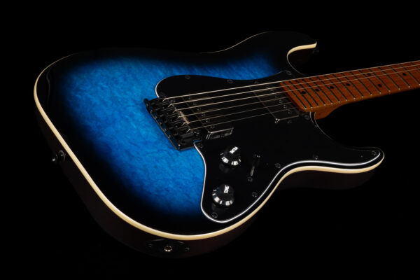 Jet Guitars JS 450BLB 雙雙電吉他 虎紋藍色楓木漸層