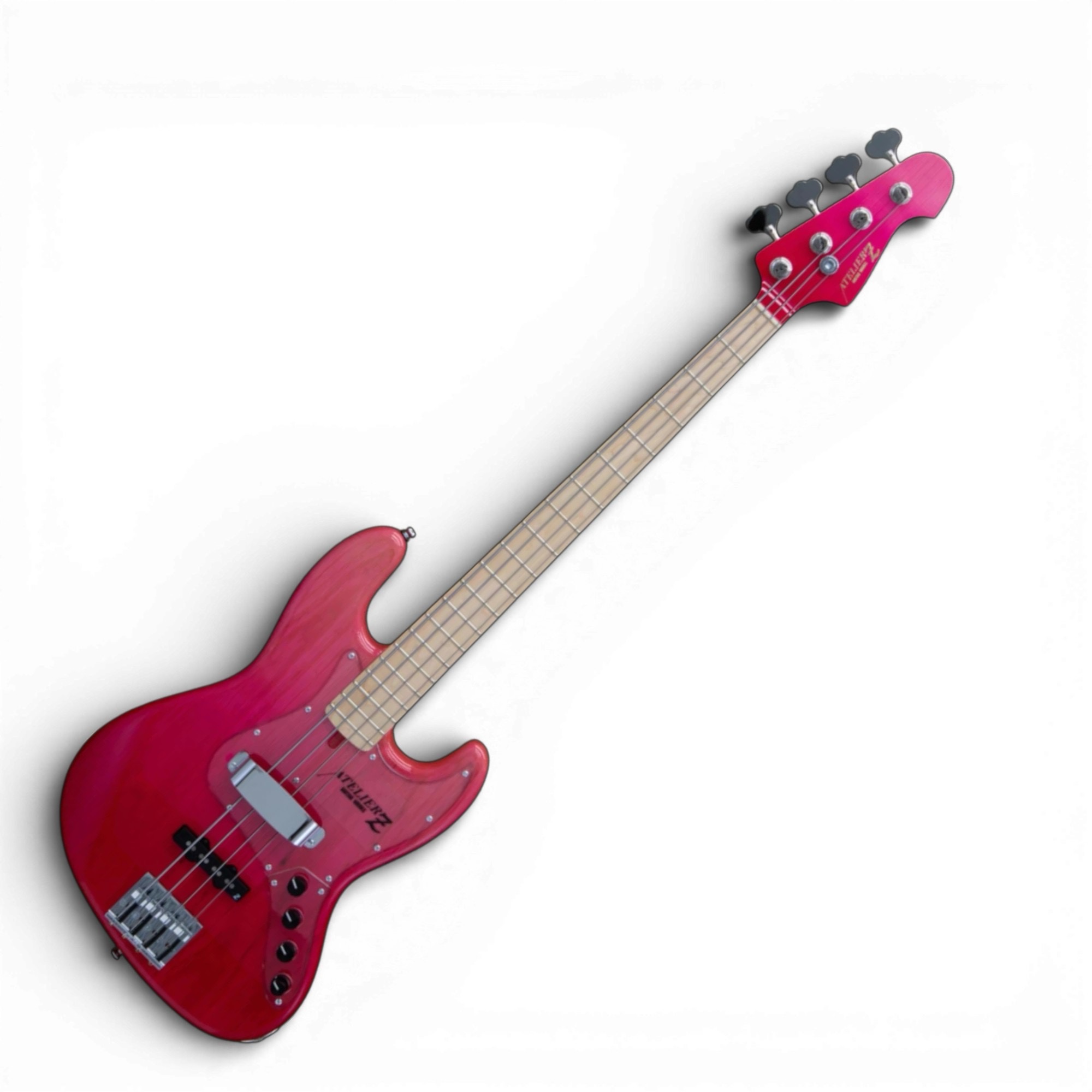 Atelier Z M245 限量版日製四弦電貝斯粉紅透明漸層( Pink Fade) 2026